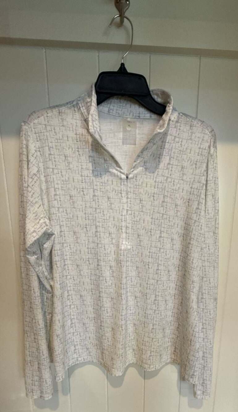 CALIA Women's Quarter Zip Pullover Top Size XL